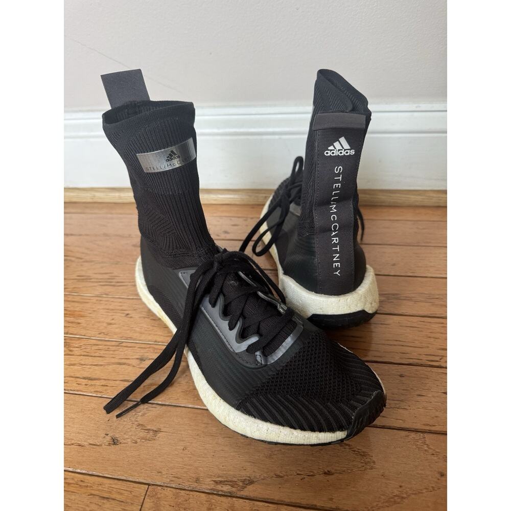 Stella McCartney x adidas UltraBoost X black hightop shoe size 7.5 (sh30000thri